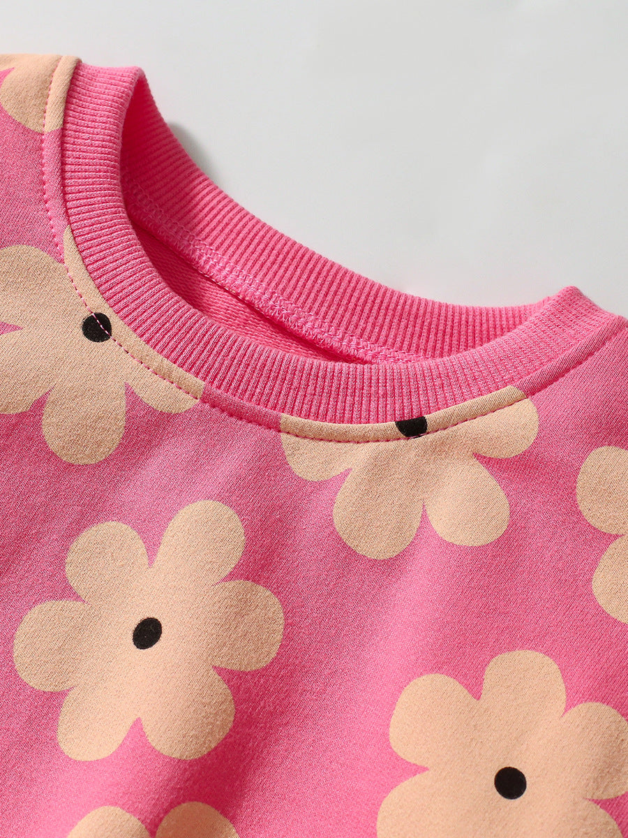 Arrival Spring And Autumn Girls Pretty Flowers Pattern Long Sleeves Top Pullover And Pants Clothing Set, MyKids-USA®, Baby & Toddler Outfits, MyKids-USA -  -  -  -  -  -  - 