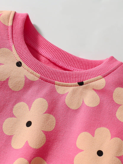 Arrival Spring And Autumn Girls Pretty Flowers Pattern Long Sleeves Top Pullover And Pants Clothing Set, MyKids-USA®, Baby & Toddler Outfits, MyKids-USA -  -  -  -  -  -  - 