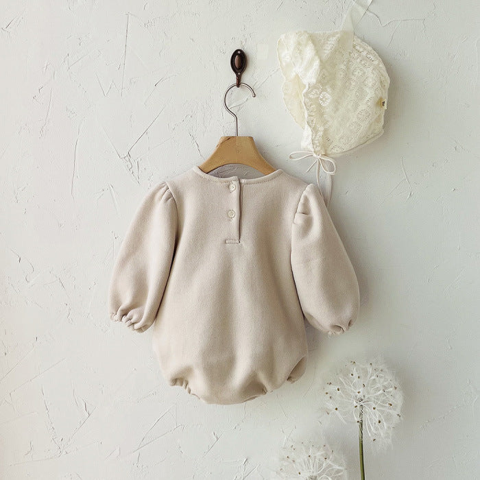 Autumn and Spring Arrival Baby Girls Lace Hollow-out Pattern Long Sleeves Color Patchwork Bodysuit, MyKids-USA®, Bodysuits, MyKids-USA -  -  -  -  -  -  - .