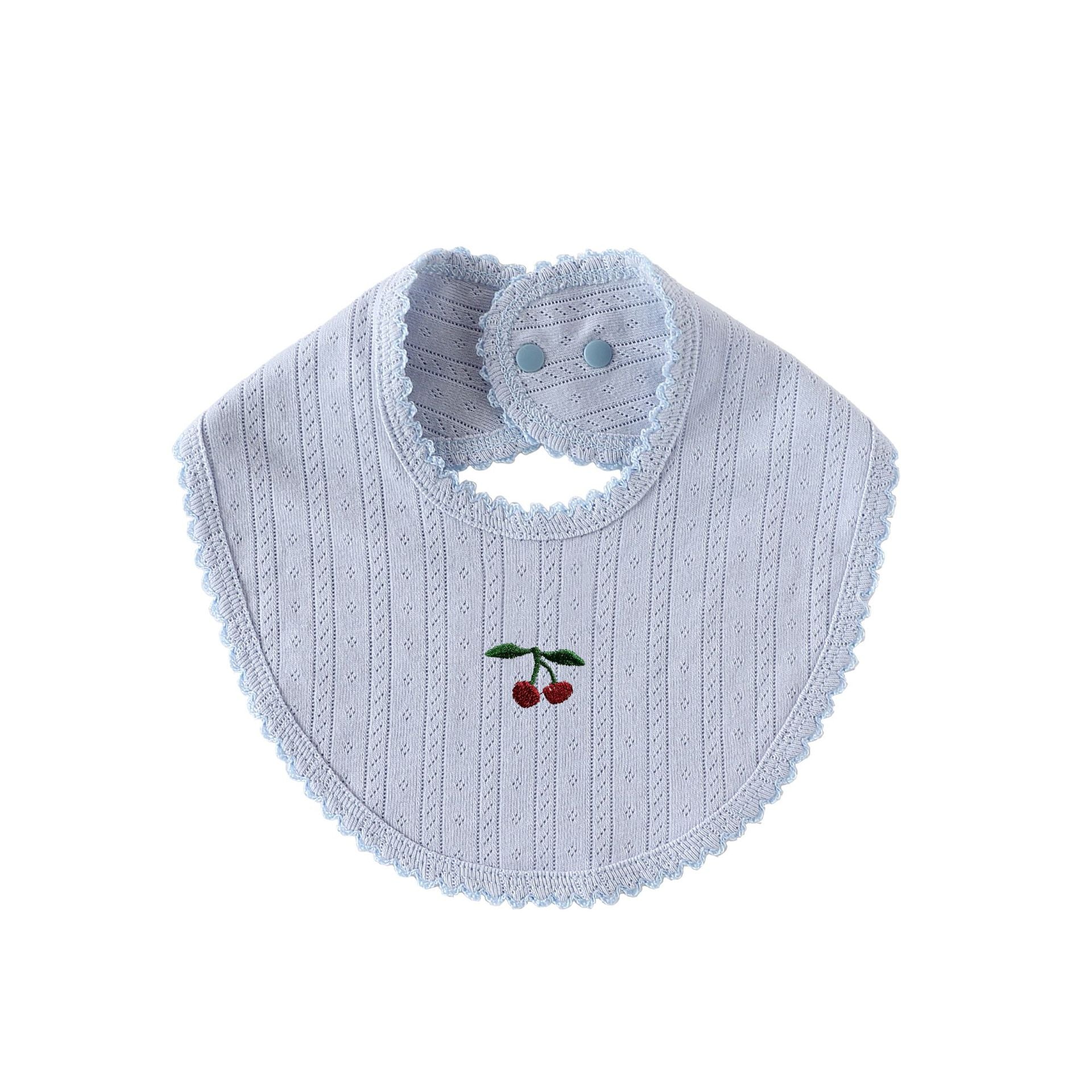 Simple Various Pattern Cotton Bib for Baby, MyKids-USA®, Bibs, MyKids-USA - Size/Age - S (1-3Y) - Color - Light Blue -  -  - TR2508282310-A