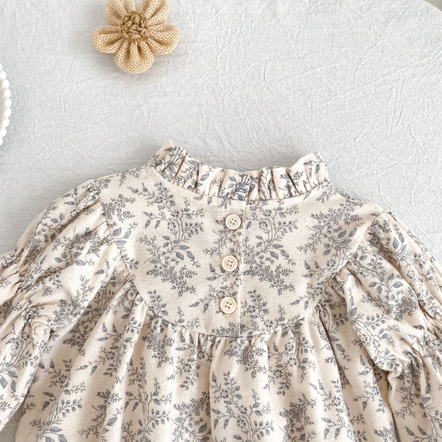 MyKids-USA® Autumn Vintage Floral Baby Kids Girls Princess Long Sleeves Bodysuit