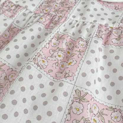 Summer Girls Flowers and Dots Pattern Short Sleeves Onesies and Clothing Set – Princess Sister Matching Set, MyKids-USA®, Baby & Children's Outfits, MyKids-USA -  -  -  -  -  -  - .