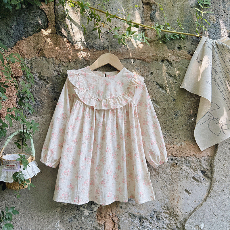 Arrival Baby Kids Girls Floral Pattern Long Sleeves Crew Neck Dress, MyKids-USA®, Baby & Toddler Dresses, MyKids-USA -  -  -  -  -  -  - 