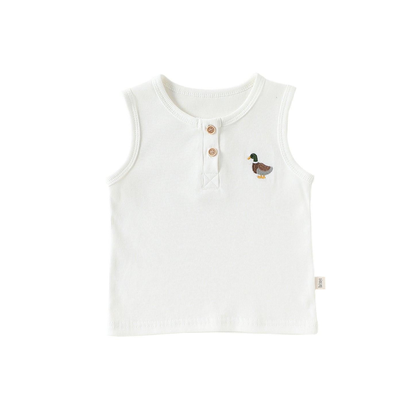 Summer Arrival Baby Sleeveless Animals Embroidered Pattern Vest, MyKids-USA®, Baby & Toddler Outerwear, MyKids-USA - Size/Age - 73 (6-9M) - Color - Beige -  -  - TR2605142346-A.