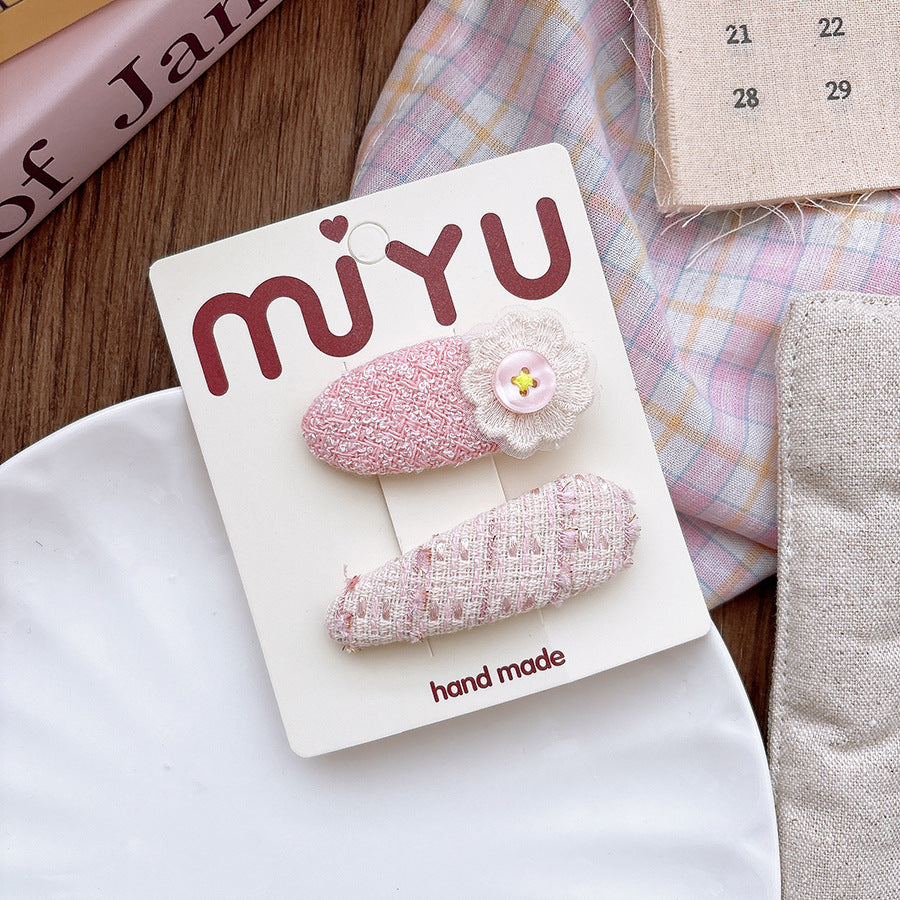 Collection of 2 Pink Versatile Hair Clips, MyKids-USA®, Hair Pins, Claws & Clips, MyKids-USA - Size/Age - Average Size (0-12Y） - Color - Apricot -  -  - TR2601061138-A.