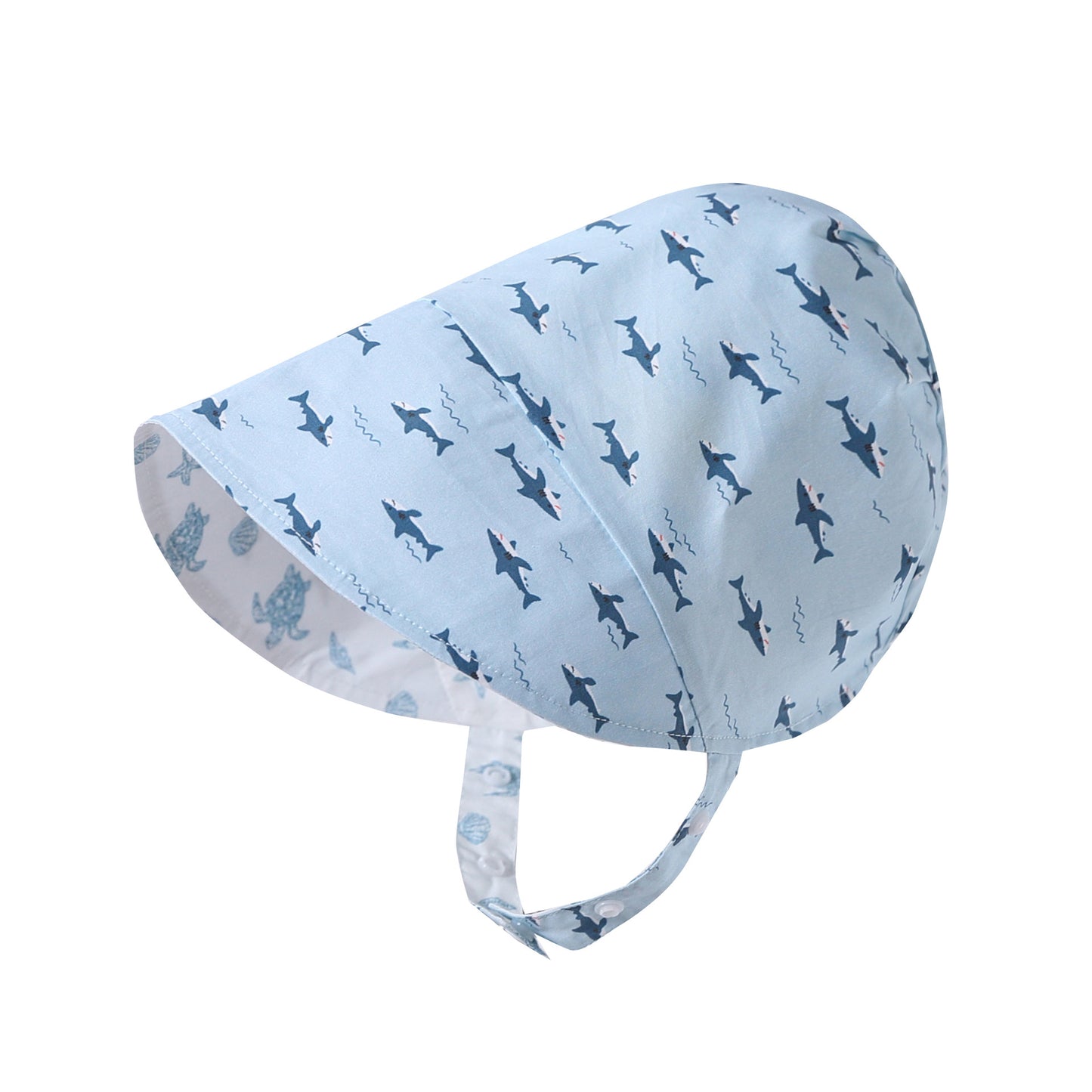 Summer Reversible Baby Sun Hat, MyKids-USA®, Baby & Toddler Hats, MyKids-USA - Size/Age - S (0-2Y) - Color - Light Blue -  -  - TR2505192359-D.