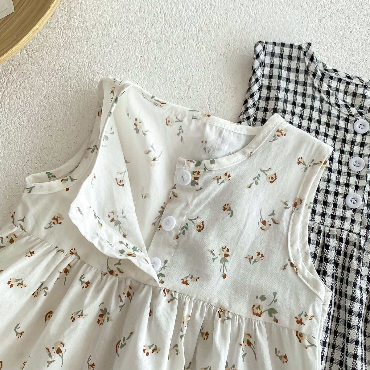 Summer Arrival Baby Boys and Girls Sleeveless Plaid or Floral Pattern Rompers, MyKids-USA®, Baby & Children's One-Pieces, MyKids-USA -  -  -  -  -  -  - .