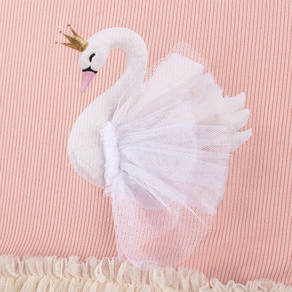 Summer Arrival Goose Animals Pattern Short Sleeves Tulle Patchwork Dress for Stylish Girls, MyKids-USA®, Baby & Toddler Dresses, MyKids-USA -  -  -  -  -  -  - .