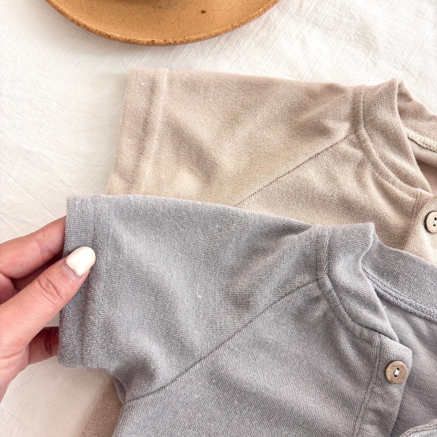 Summer Arrival Baby Unisex Casual Solid Color Short Sleeves Onesies, MyKids-USA®, Baby One-Pieces, MyKids-USA -  -  -  -  -  -  - 