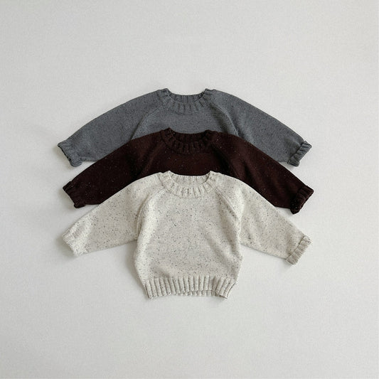 Arrival Spring and Autumn Baby Kids Unisex Dots Pattern Knitted Pullover Sweater