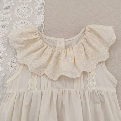 Summer Girls Floral Pattern Lace Trim Collar Onesies and Dress – Princess Sister Matching Set, MyKids-USA®, Baby & Children's Outfits, MyKids-USA -  -  -  -  -  -  - .