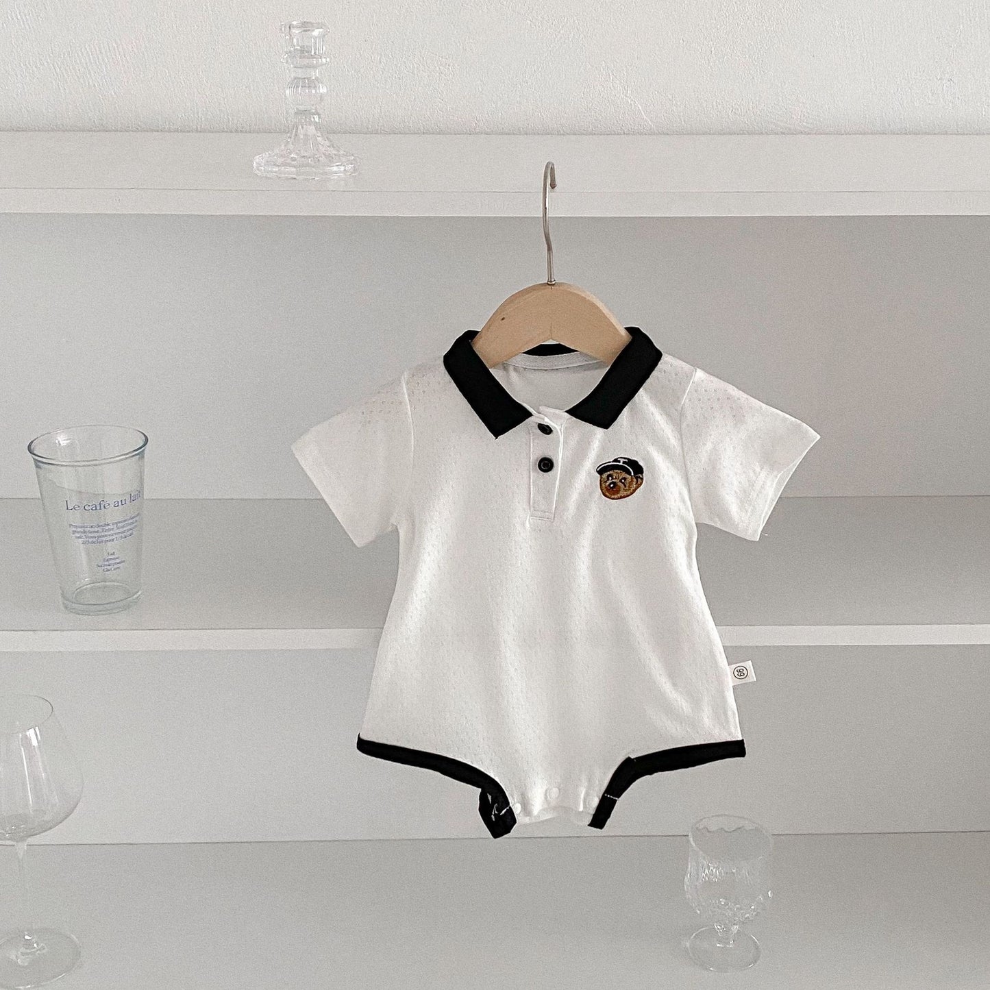 Summer Arrival Baby Unisex Casual Striped/Color Patchwork Short Sleeves Onesies, MyKids-USA®, Baby One-Pieces, MyKids-USA - Size/Age - 66 (3-6M) - Color - White -  -  - TR2505252310-B
