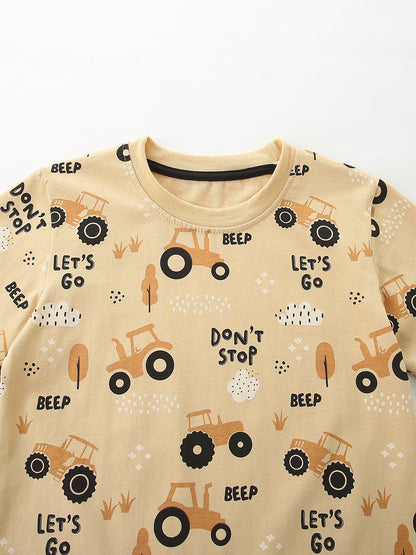 Arrival Summer Baby Kids Boys Short Sleeves Cartoon Letters Pattern T-shirt and Shorts Clothing Set, MyKids-USA®, Baby & Children's Outfits, MyKids-USA -  -  -  -  -  -  - .