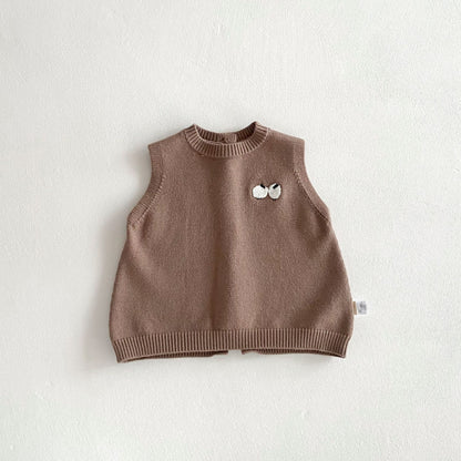 Arrival Winter and Autumn Baby Kids Unisex Cartoon Pattern Sleeveless Knitted Vest, MyKids-USA®, Tunics, MyKids-USA - Size/Age - 80 (9-12M) - Color - Khaki -  -  - TR2511262158-C