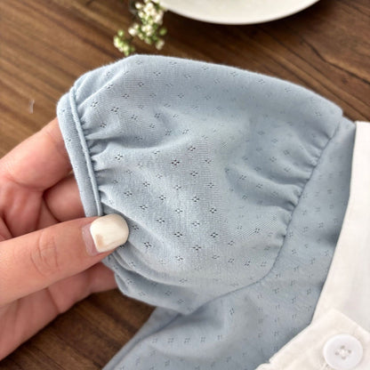 Summer Hot Selling Baby Kids Unisex Sleeveless White Strap Onesies Overalls and Blue T-Shirt Clothing Set, MyKids-USA®, Baby & Toddler Outfits, MyKids-USA -  -  -  -  -  -  - 