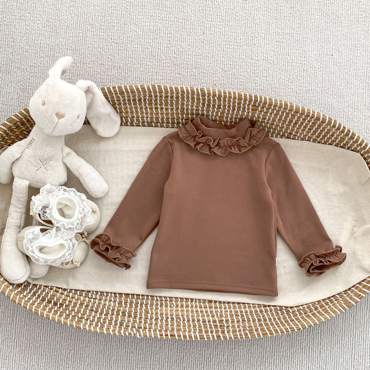 MyKids-USA® Baby Kids Girls Solid Color Turtle Neck Long Sleeves Top