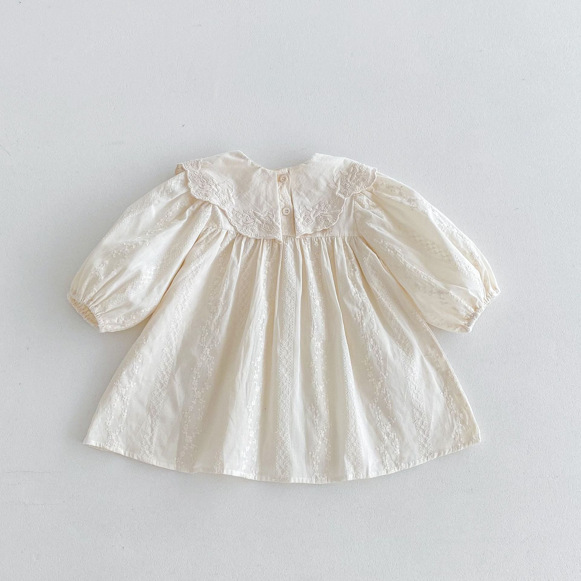 Autumn Baby Girls Flowers Embroidered Pattern Long-sleeved Onesies and Dress – Princess Sister Matching Set, MyKids-USA®, Baby & Toddler Outfits, MyKids-USA -  -  -  -  -  -  - 