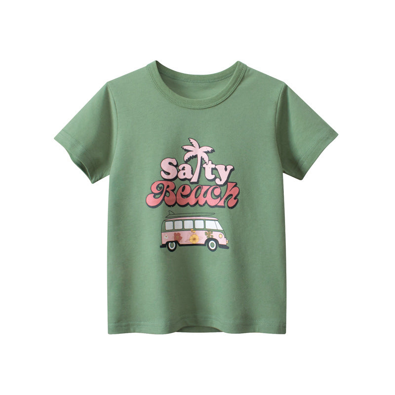 Baby Girl Print Pattern Fashion Cotton Shirt