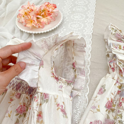 Summer Girls Arrival Floral Pattern Fly Sleeves Onesies and Girls’ Dress – Princess Sister Matching Set, MyKids-USA®, Baby & Toddler Dresses, MyKids-USA -  -  -  -  -  -  - 