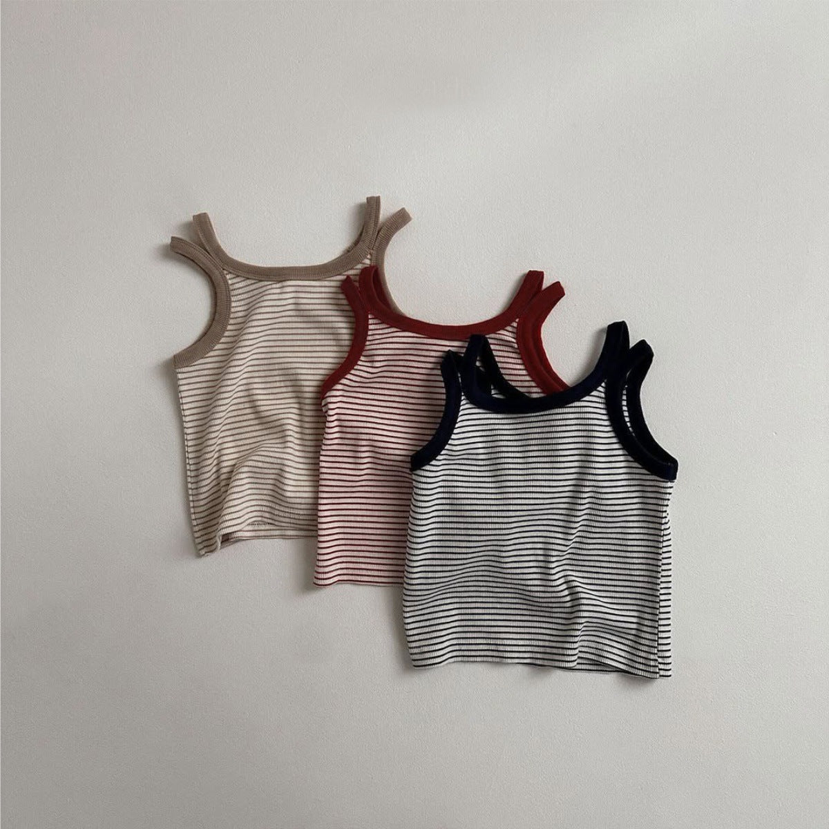 Refreshing Sleeveless Summer New Children’s Vest, Unisex Baby Casual Striped Top, MyKids-USA®, Baby & Toddler Tops, MyKids-USA -  -  -  -  -  -  - 