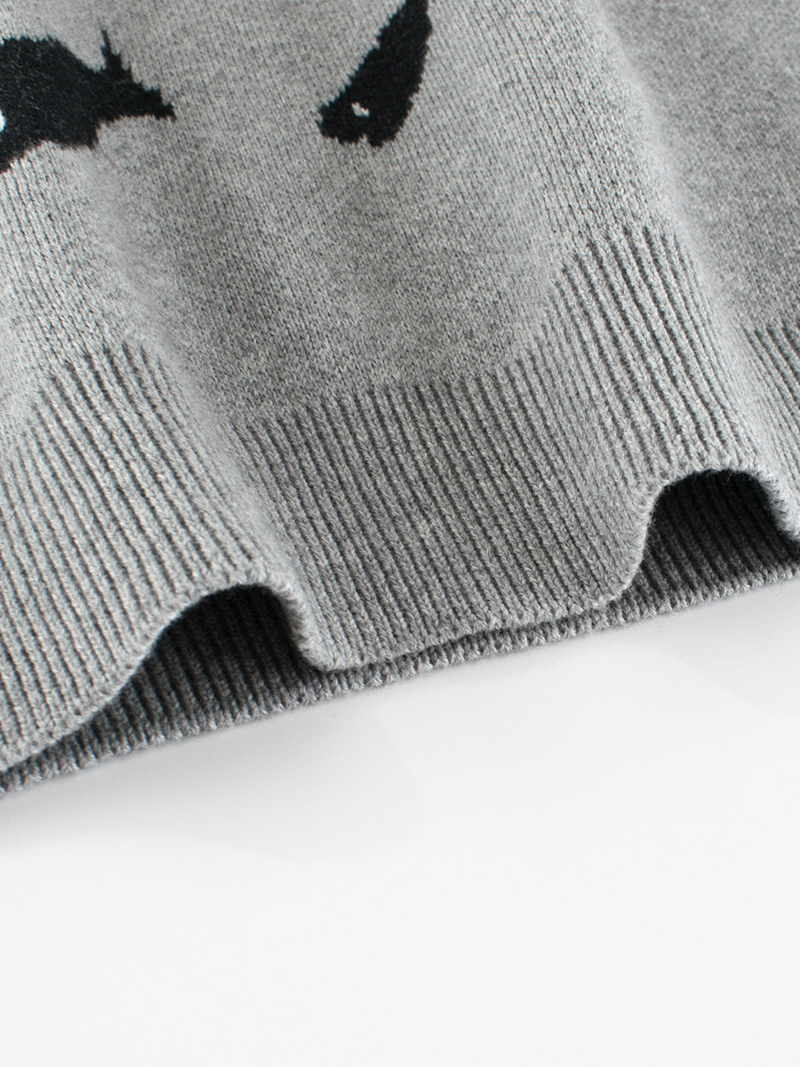 Baby Boy Kids Fish and Shark Pattern Crew Neck Long Sleeves Knitwear Pullover, MyKids-USA®, Baby & Toddler Outerwear, MyKids-USA -  -  -  -  -  -  - 