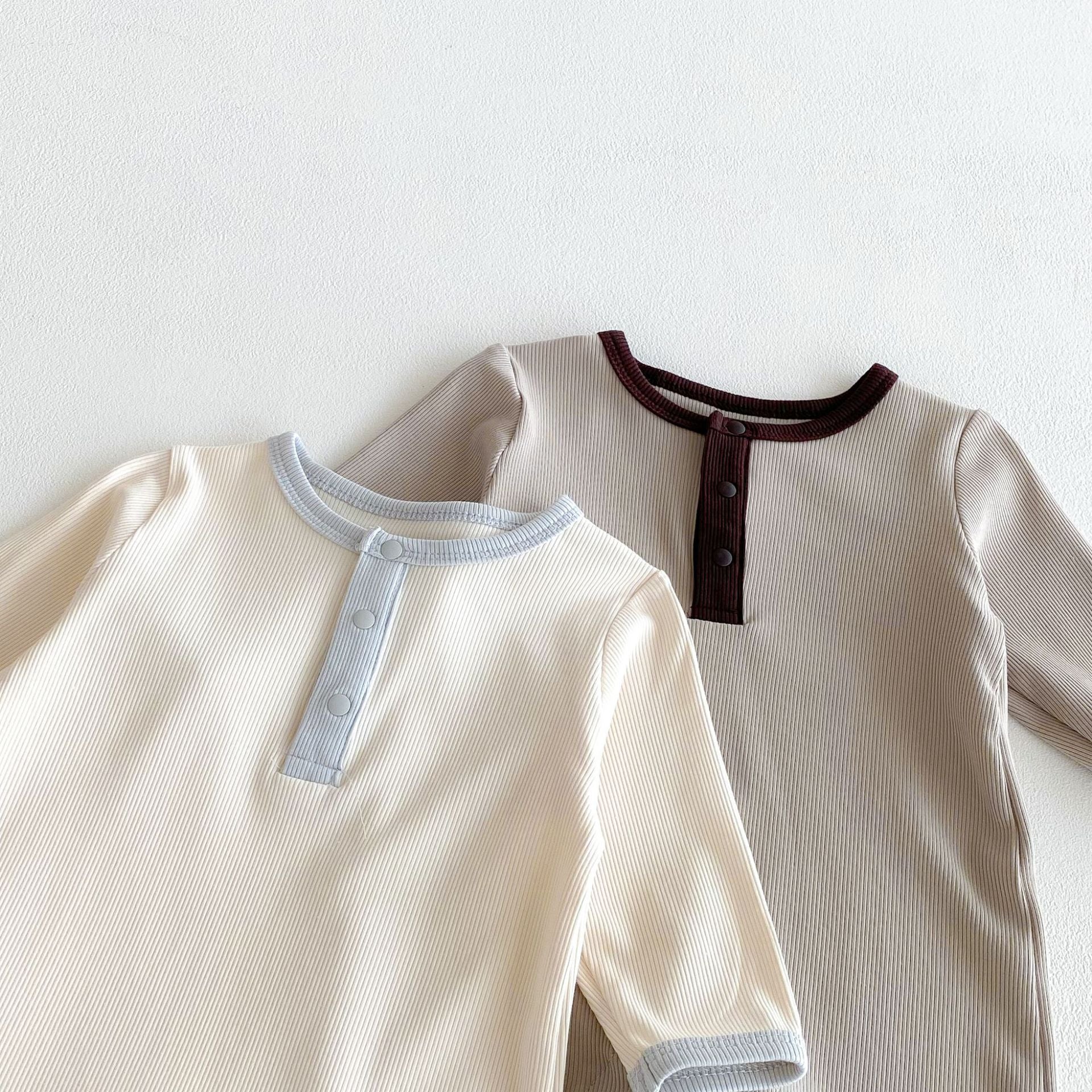 Autumn Arrival Baby Unisex Long Sleeves Color Patchwork Rompers, MyKids-USA®, Baby One-Pieces, MyKids-USA -  -  -  -  -  -  - 