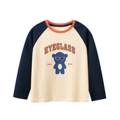 Baby Kids Boys Cartoon And Letters Printing Crew Neck Long Sleeves Pullover, MyKids-USA®, Baby & Toddler Outerwear, MyKids-USA - Size/Age - 130 (7-8Y) - Color - Apricot -  -  - TR2402291537-A
