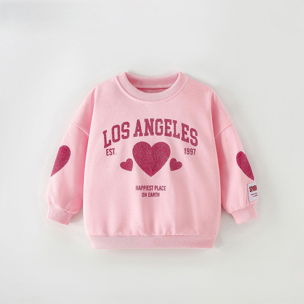 MyKids-USA® Spring and Autumn Baby Kids Girls Letters Pattern Long Sleeves Sweatshirt