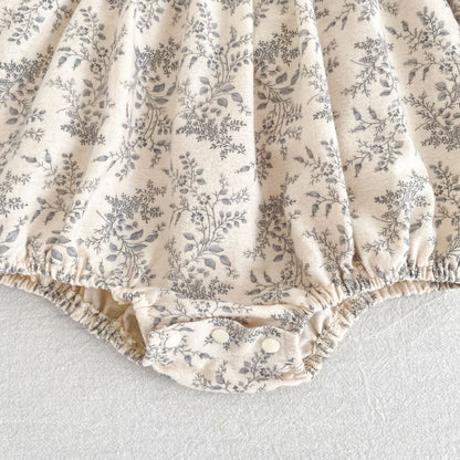 MyKids-USA® Autumn Vintage Floral Baby Kids Girls Princess Long Sleeves Bodysuit