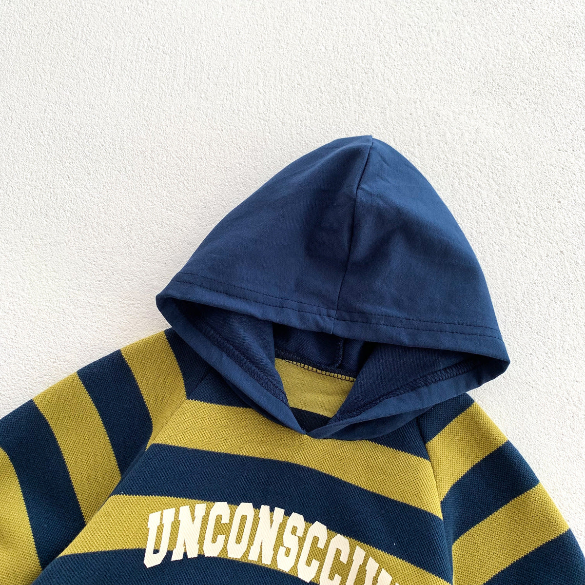 Autumn Arrival Baby Unisex Long Sleeves Striped and Letters Pattern Hooded Onesies, MyKids-USA®, Baby One-Pieces, MyKids-USA -  -  -  -  -  -  - 