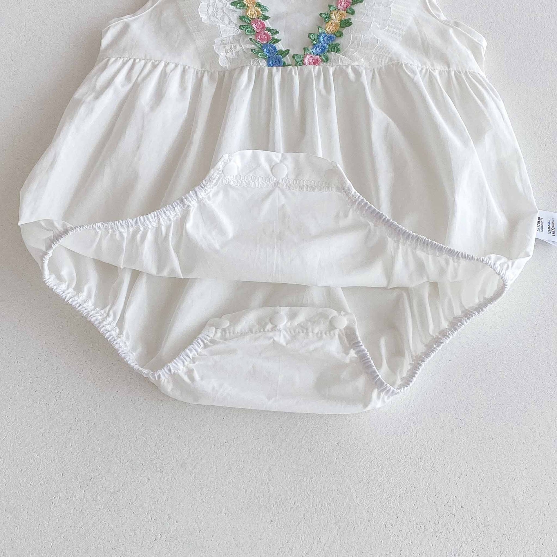 Summer Arrival Baby Girls Cute Sleeveless Colorful Flowers Decorated Strap Onesies, MyKids-USA®, Baby One-Pieces, MyKids-USA -  -  -  -  -  -  - 