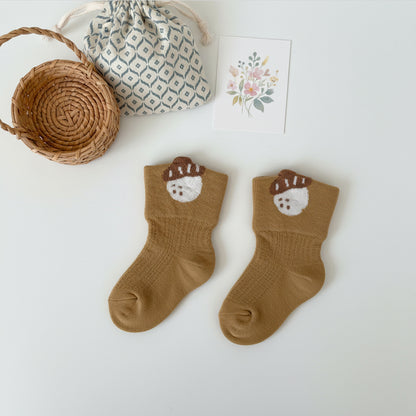 Autumn and Spring Baby Unisex Breathable Simple Animals Pattern Casual Socks
