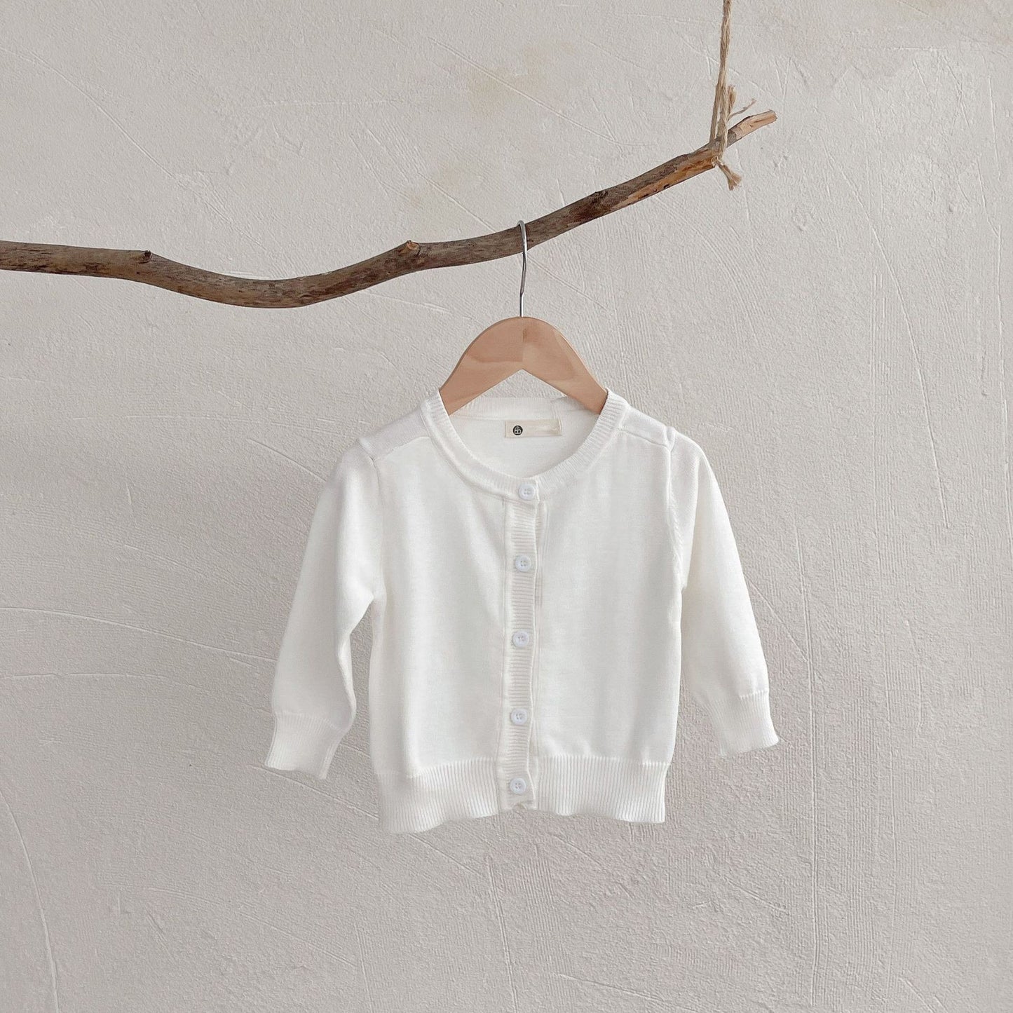 Arrival Summer Baby Kids Unisex Solid Color Knitted Thin Cardigan