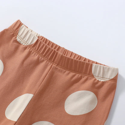 Spring and Autumn Girls Princess Cartoon Pattern Long Sleeves Sweatshirt and Polka Dots Pattern Pants Clothing Set, MyKids-USA®, Baby & Toddler Outfits, MyKids-USA -  -  -  -  -  -  - 