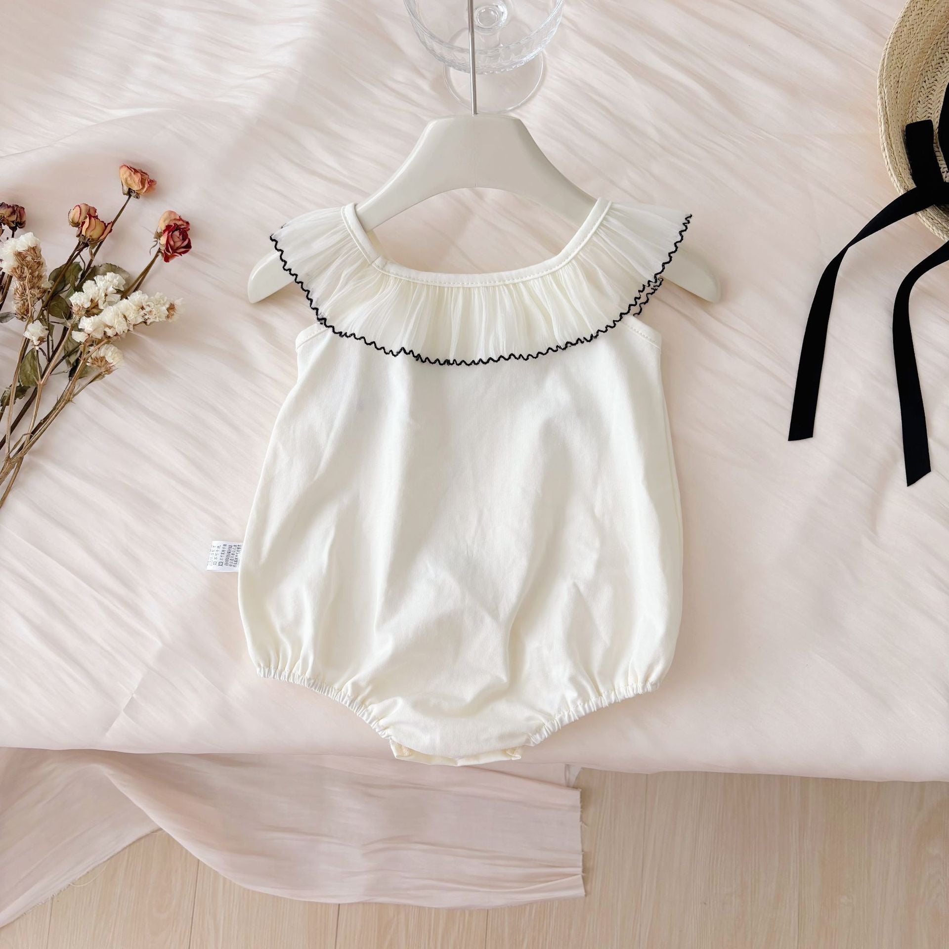 Summer Arrival Baby Girls Cute Buttefly-bows Decorated Sleeveless Onesies, MyKids-USA®, Baby One-Pieces, MyKids-USA -  -  -  -  -  -  - 