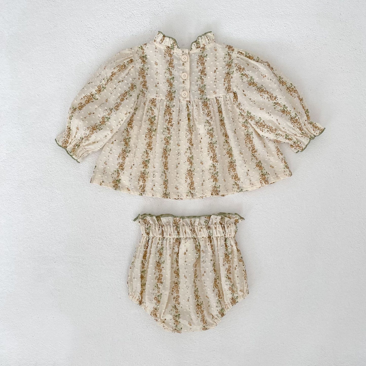 Spring Baby Kids Floral Pattern Long Sleeves Top Dress and Bloomers Clothing Set for Girls, MyKids-USA®, Baby & Toddler Outfits, MyKids-USA -  -  -  -  -  -  - .