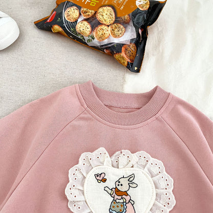 MyKids-USA® Autumn and Spring Baby Kids Girls Long Sleeves Cute Cartoon Pattern Pullover and Pants Clothing Set
