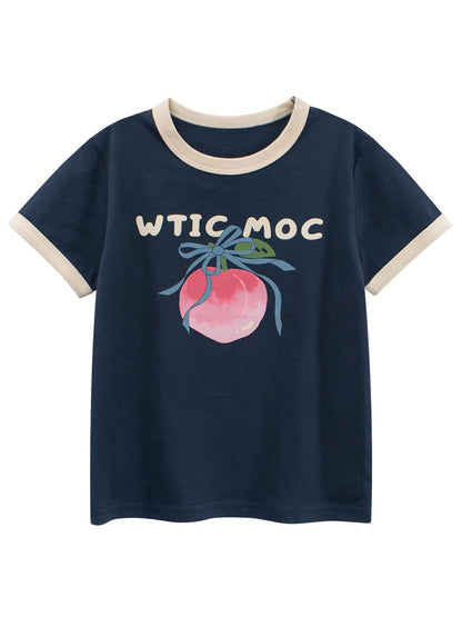 Summer Girls’ Fruits and Letters Pattern T-shirt in European and American Style, MyKids-USA®, T-Shirts, MyKids-USA -  -  -  -  -  -  - .