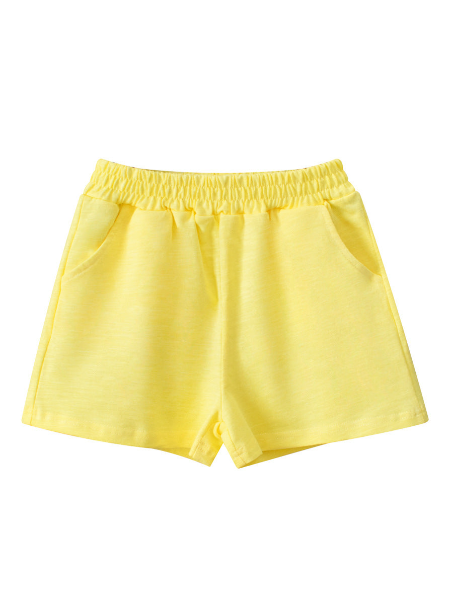 Summer Arrival Baby Kids Cotton Casual Style Plain Shorts
