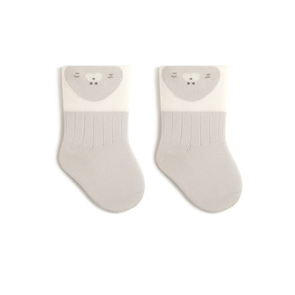 Autumn and Spring Baby Unisex Breathable Animals Cartoon Pattern Color Patchwork Socks, MyKids-USA®, Baby & Toddler Socks & Tights, MyKids-USA - Size/Age - XS (0-6M) - Color - Grey -  -  - TR2601311054-C.