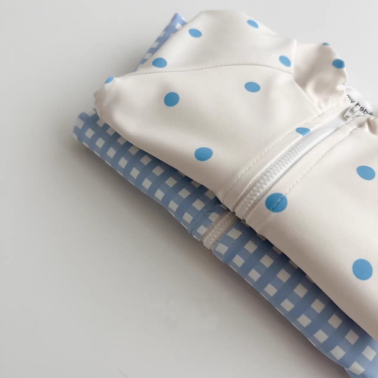 Arrival Kids’ Long-Sleeve Rash Guard Swimsuit with Swim Cap — Plaid & Polka Dot UV Protection, MyKids-USA®, Rash Guards, MyKids-USA -  -  -  -  -  -  - .