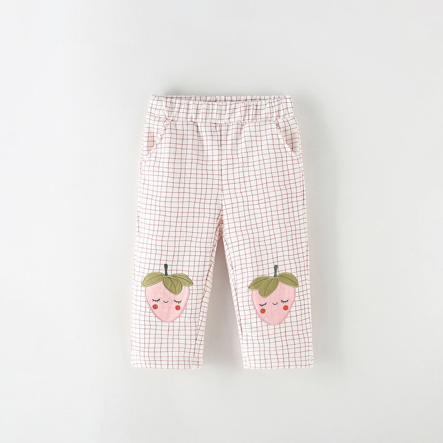 MyKids-USA® Arrival Autumn Plaid and Cartoon Pattern Pants for Girls