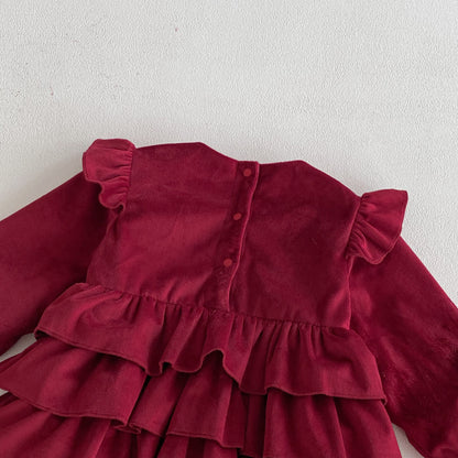 Winter Arrival Baby Girls Long Sleeves Butterfly Pattern Fleece-line Warm Onesies, MyKids-USA®, Bodysuits, MyKids-USA -  -  -  -  -  -  - 