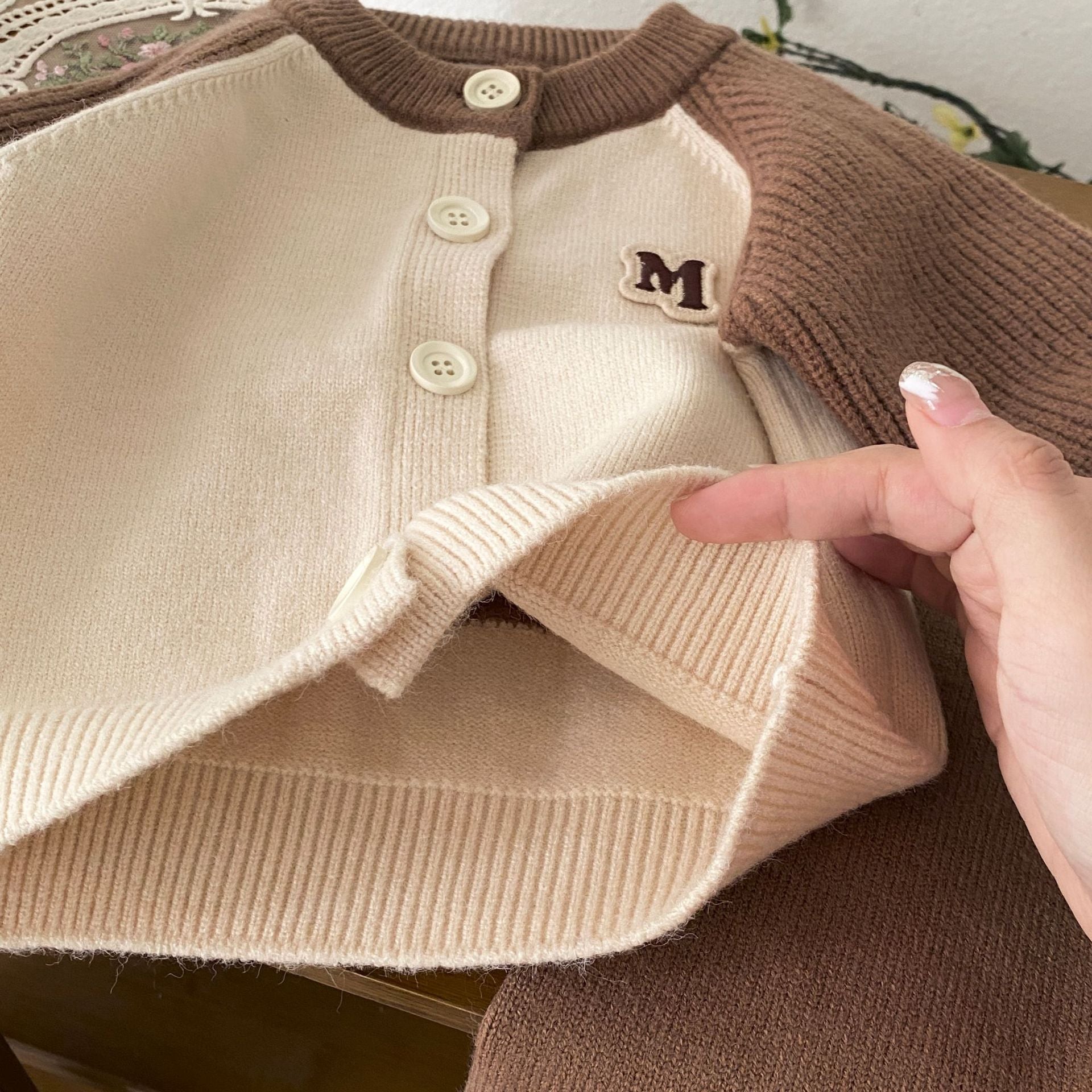 Autumn and Winter Arrival Baby Kids Unisex Long Sleeves Letters and Cartoon Pattern Crew Neck Knitted Cardigan and Pants Clothing Sets, MyKids-USA®, Baby & Toddler Outfits, MyKids-USA -  -  -  -  -  -  - 