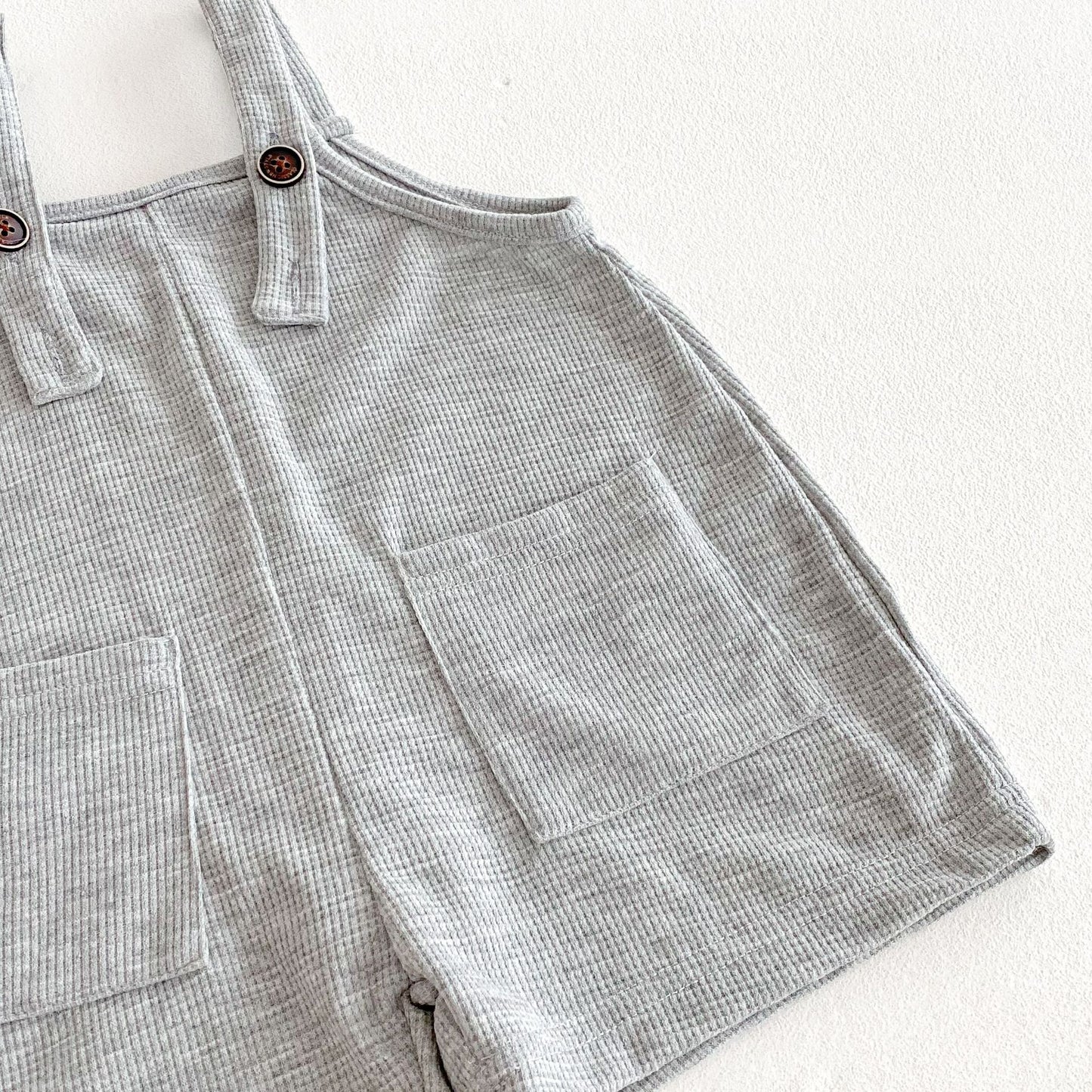 Summer Hot Selling Baby Kids Unisex Sleeveless Pocketed Grey Strap Overalls and White T-Shirt Clothing Set, MyKids-USA®, Baby & Toddler Outfits, MyKids-USA -  -  -  -  -  -  - 