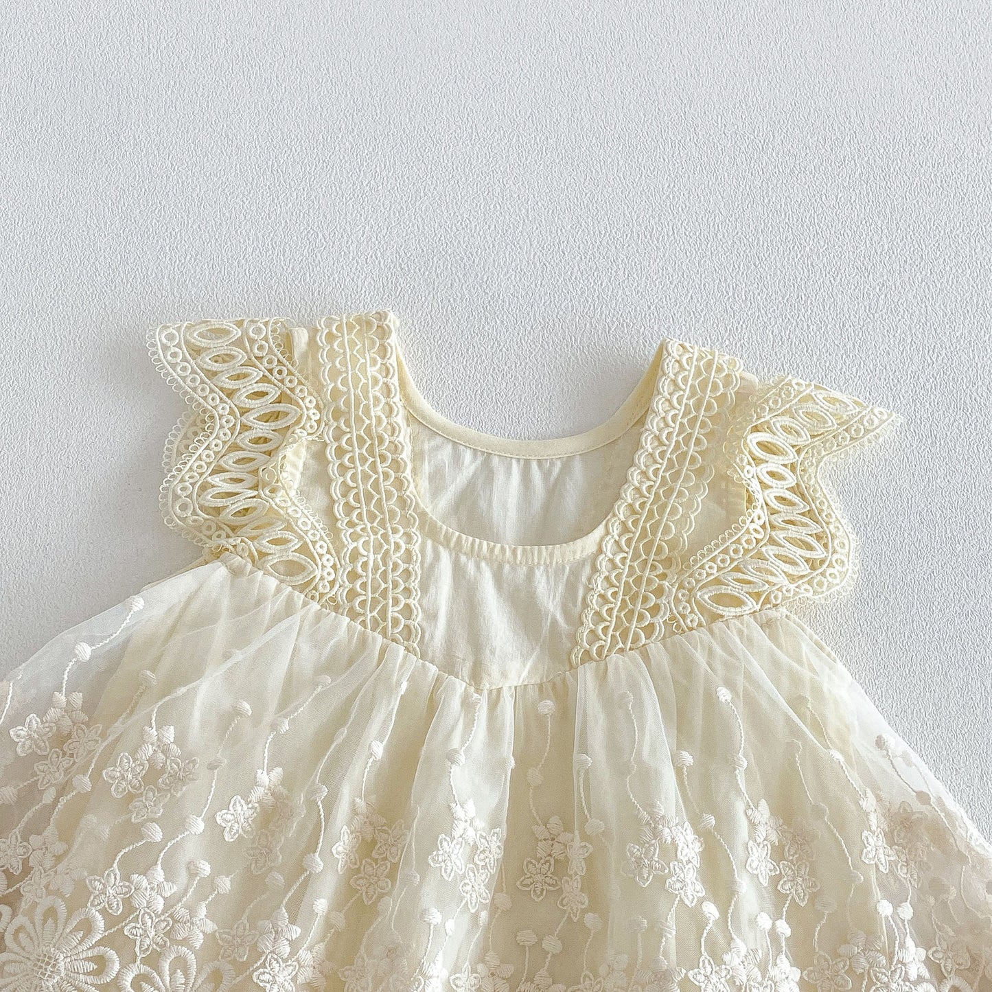 Design Summer Baby Kids Girls Sleeveless Lace Trim Bodysuit