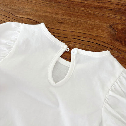 Summer Hot Selling Baby Girls Short Sleeves Solid Color T-shirt and Denim Skirt Clothing Set, MyKids-USA®, Baby & Toddler Outfits, MyKids-USA -  -  -  -  -  -  - 