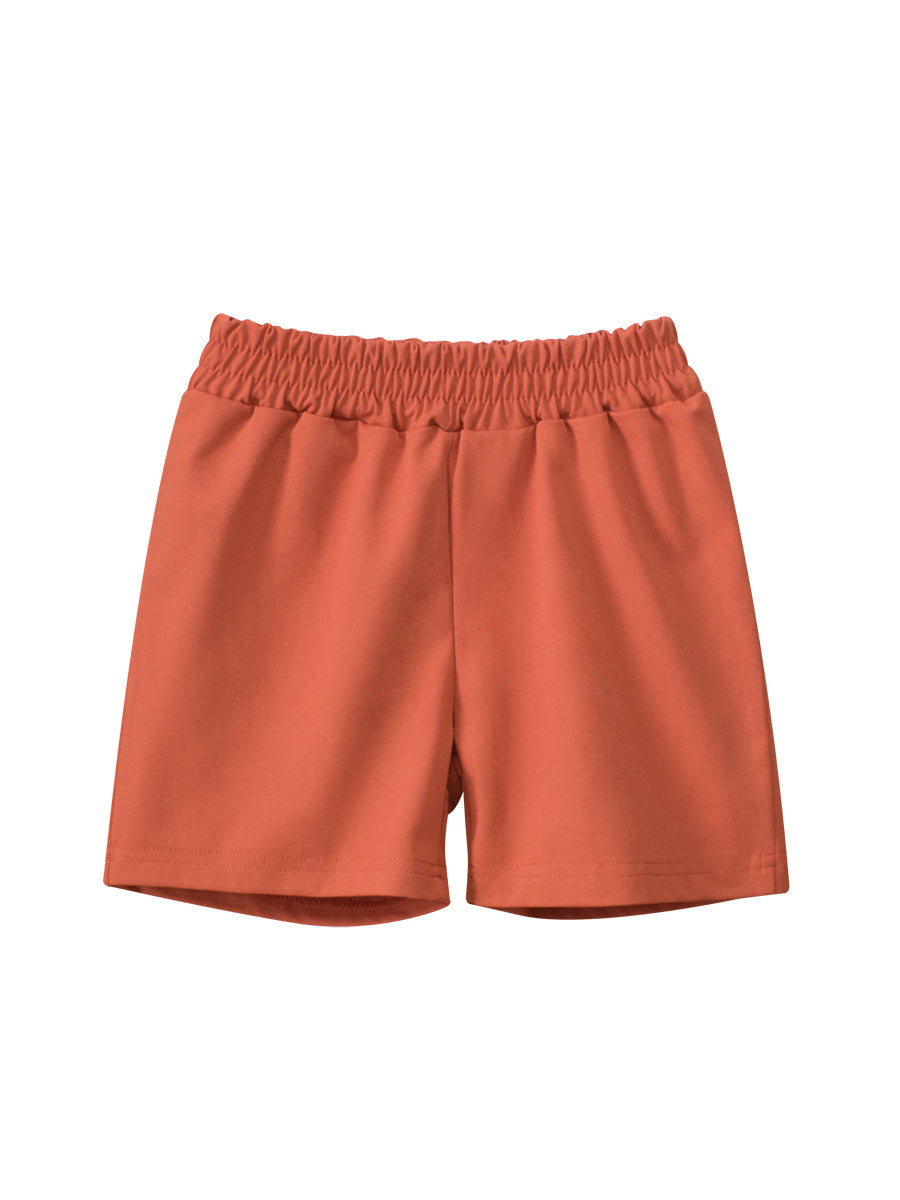 Summer Arrival Boys Casual Style Solid Color Shorts, MyKids-USA®, Shorts, MyKids-USA - Size/Age - 90 (12-24M) - Color - Orange -  -  - TR2505091945-D