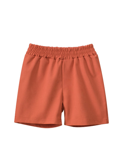 Summer Arrival Boys Casual Style Solid Color Shorts, MyKids-USA®, Shorts, MyKids-USA - Size/Age - 90 (12-24M) - Color - Orange -  -  - TR2505091945-D