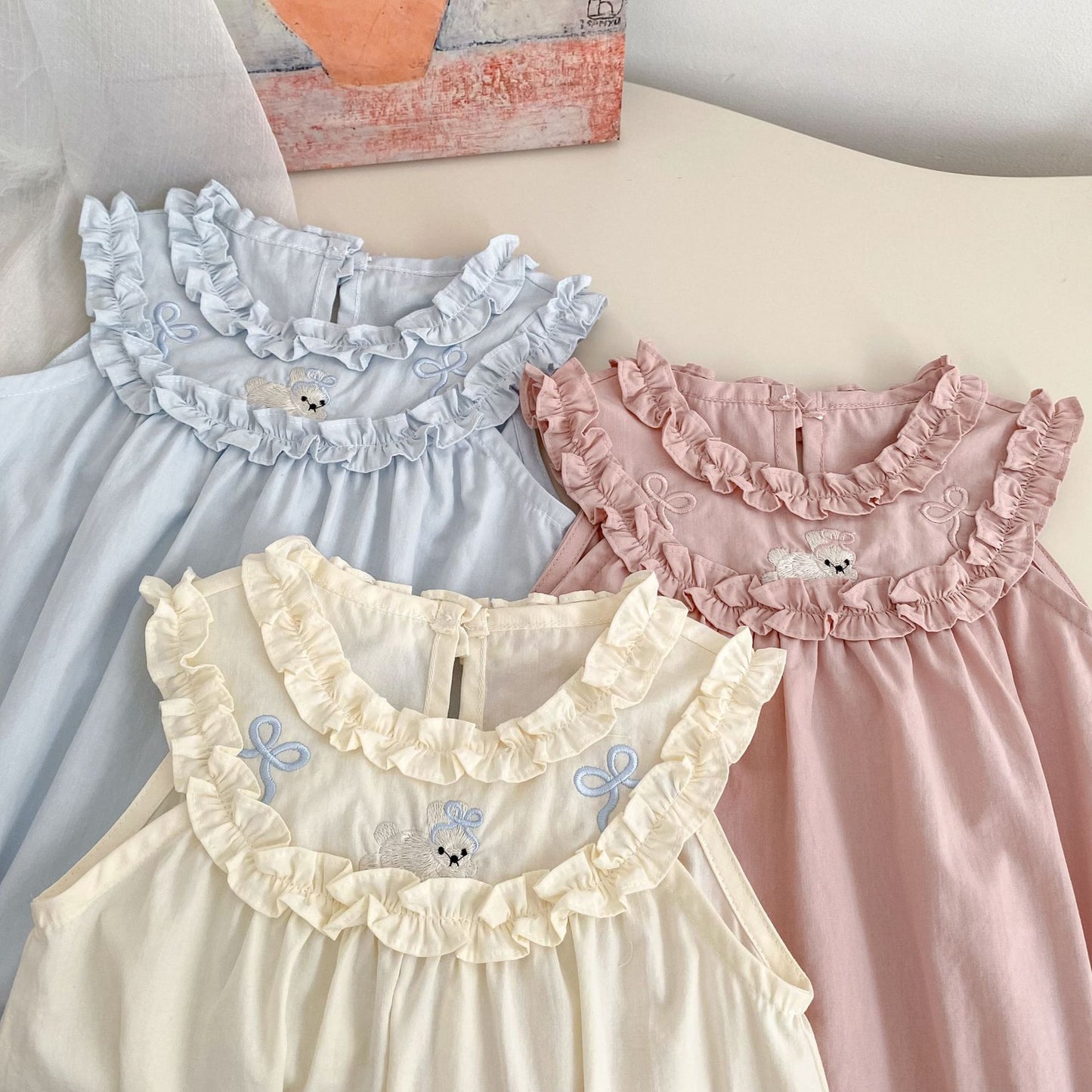 Summer Arrival Baby Girls Sleeveless Embroidery Pattern Bodyusit, MyKids-USA®, Baby & Children's One-Pieces, MyKids-USA -  -  -  -  -  -  - .